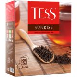Чай Tess "Sunrise", черный, 100 фольг. пакетиков по 1,8г