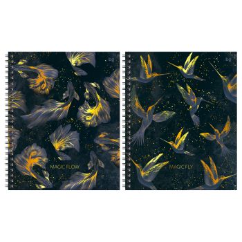 Тетрадь 120л., А5, клетка на гребне BG 