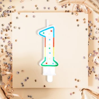 Свеча для торта с держателем MESHU 