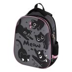 Ранец Först School Base "Kittens are black" 39*30*18см, 2 отделения, 2 кармана, анатомическая спинка