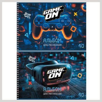Альбом для рисования 40л., А4, на гребне BG 
