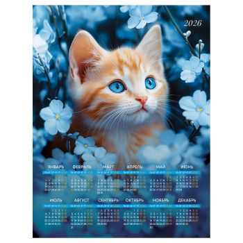 Календарь настенный листовой А2, 450*590 мм BG 