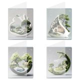 Тетрадь 48л., А5, клетка BG "Зеленый мир", пластиковая обложка