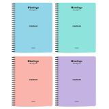 Тетрадь 96л., A5, клетка Berlingo "Instinct", 80г/м2, софт-тач, ассорти