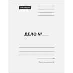 Скоросшиватель OfficeSpace "Дело", картон мелованный, 380г/м2, белый, пробитый, до 200л. Скоросшиватель OfficeSpace "Дело", картон мелованный, 380г/м2, белый, пробитый, до 200л.