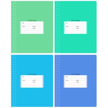 Тетрадь 12л., крупная клетка BG 