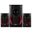 Колонки Sven MS-304, 2*10W+Subwoofer 20W, деревянный корпус, Bluetooth, FM, LED-дисплей, пульт, USB, SD, черный