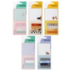 Набор клейкие-закладки и блок MESHU 74*74мм, 60*15мм, 25л в ассортименте