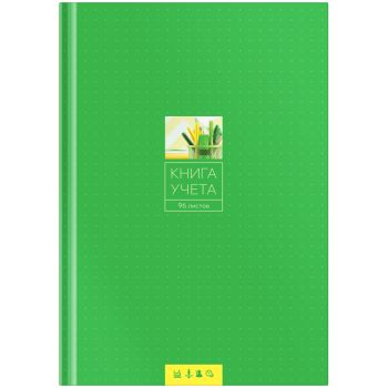 Книга учета OfficeSpace, А4, 96л., линия, 200*290мм, твердый картон, 7БЦ, блок газетный