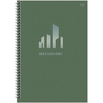 Тетрадь 100л., А4 клетка на гребне BG 