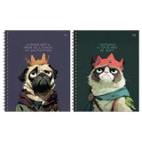 Тетрадь 80л., А5, клетка на гребне BG "Не царское дело", глянцевая ламинация, твердая обложка