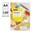 Этикетки самоклеящиеся А4 100л. OfficeSpace, белые, 12 фр. (105*48), 70г/м2