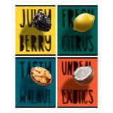 Тетрадь 48л., А5, клетка BG "Экзотические фрукты", матовая ламинация, выб. лак, конгрев, с форзацем, 70г/м2