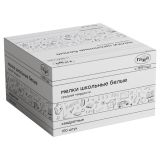 Мелки школьные Гамма, белые, 100шт., средней твердости, квадратные, картонная коробка