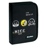 Пенал 1 отделение, 200*140*40 мм, Berlingo "I'm really a nice guy", 1 дополнительная откидная секция, полиэстер
