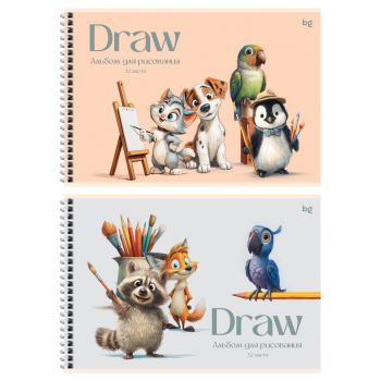 Альбом для рисования 32л., А4, на гребне BG 