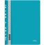 Папка-скоросшиватель пластик. перф. СТАММ А4, 180мкм, бирюзовая с прозр. верхом