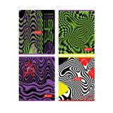 Тетрадь 40л., А5, линия BG "Иллюзия", глянцевая ламинация