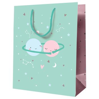 Пакет подарочный 18*23*10см MESHU 