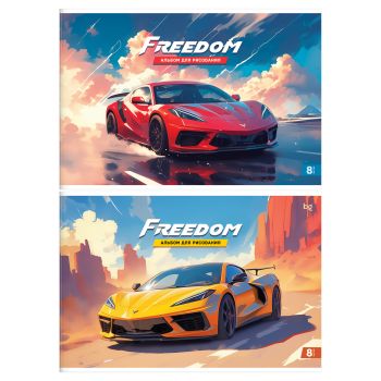 Альбом для рисования 08л., А4, на скрепке BG 