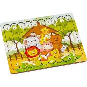 Деревянный пазл - палочки ТРИ СОВЫ 