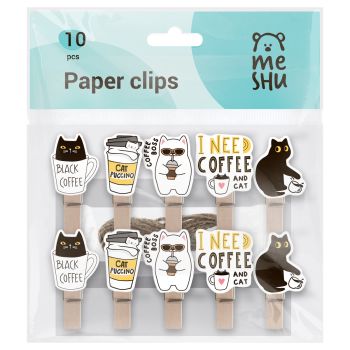 Зажимы для бумаг 7мм, MESHU 