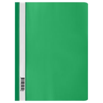 Папка-скоросшиватель пластик. СТАММ А4, 160мкм, зеленая с прозр. верхом