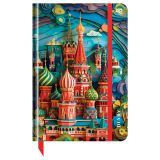 Ежедневник недатированный А5, 136л., 7БЦ BG "Paper Art. Moscow", матовая ламинация, выборочный лак