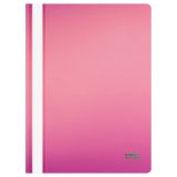 Папка-скоросшиватель пластик. СТАММ "Сияние" А4, 180мкм, розовый с прозр. верхом