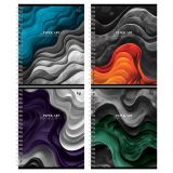 Тетрадь 80л., А5, клетка на гребне BG "Искусство", матовая ламинация, выборочный лак