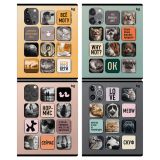 Тетрадь 48л., А5, клетка BG "Стикеры", конгрев, выб.лак