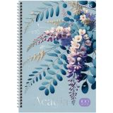 Тетрадь 100л., А4 клетка на гребне BG "Цветы. Акация", матовая ламинация, тиснение фольгой, твердая обложка