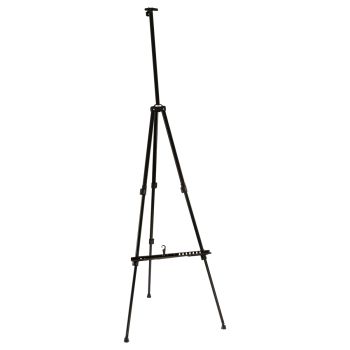 Мольберт алюминиевый переносной с полкой и держателем для кистей Гамма 