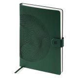 Ежедневник недатированный, А5, 136л., кожзам, Berlingo "Symbol", с магнитной застежкой, зеленый